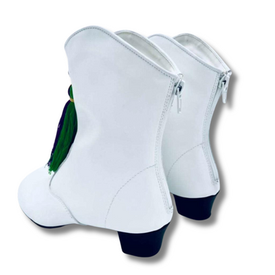 Majorette Boots with Mardi Gras Tassels: Kids & Adults