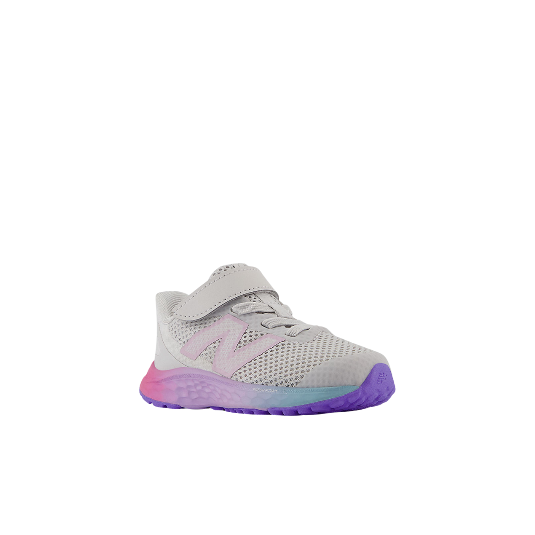 Fresh Foam Arishi v4 – Grey with Pink and Lilac (Toddler)