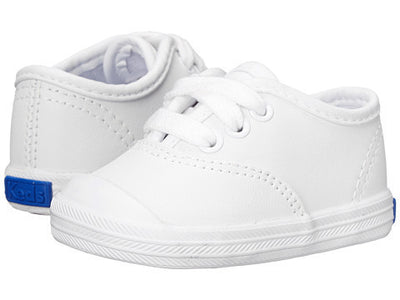 Champion (Infant) - White Leather by Keds - Ponseti's Shoes