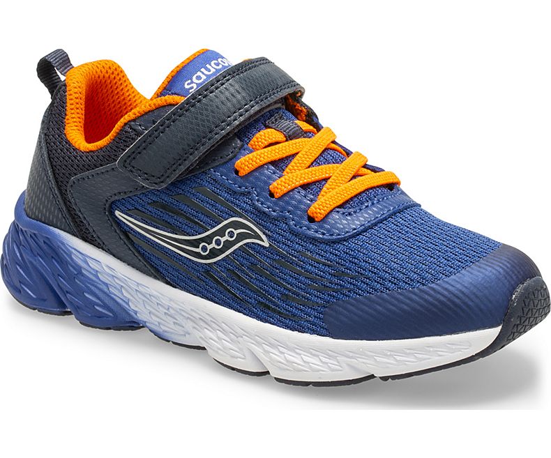 Wind Velcro- Navy by Saucony - Ponseti's Shoes
