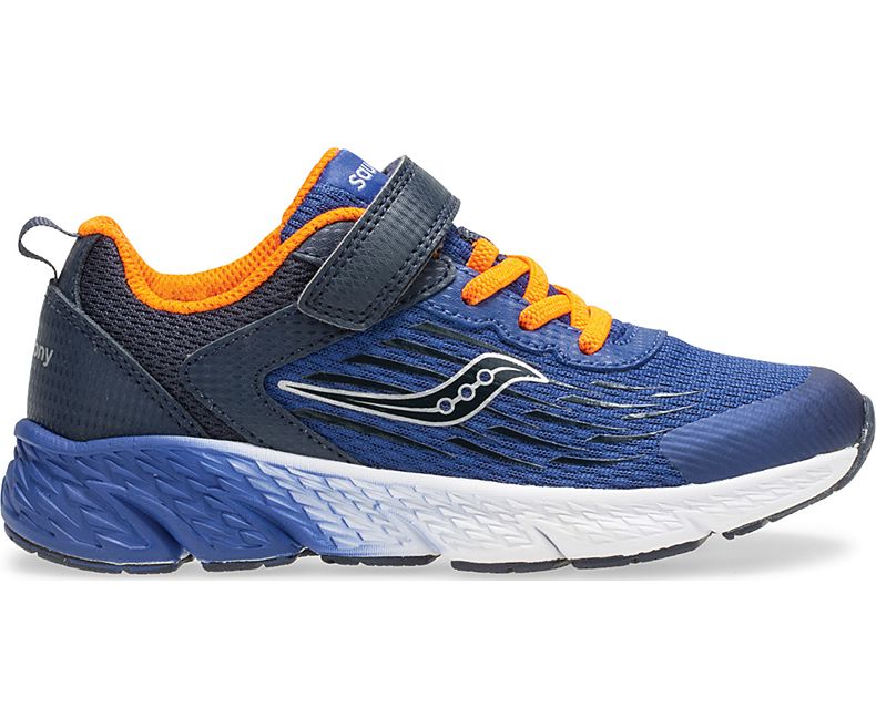 Wind Velcro- Navy by Saucony - Ponseti's Shoes