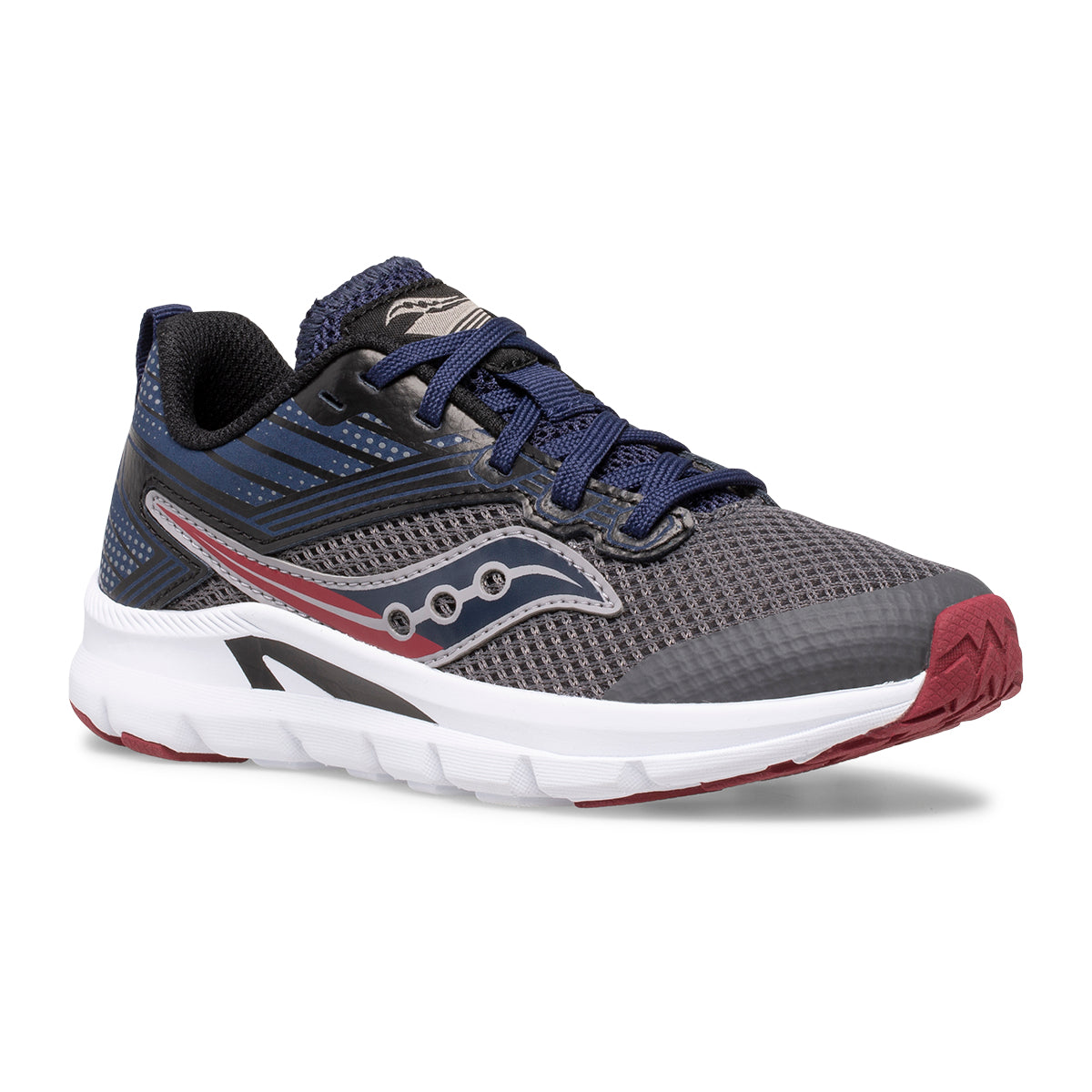 Axon - Grey / Navy / Maroon Lace