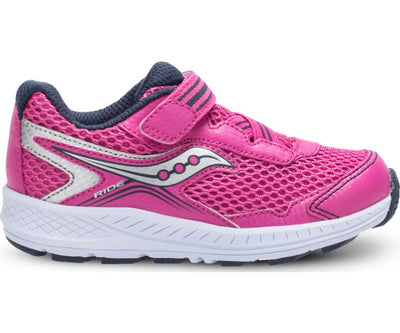Ride 10 Jr - Pink/Silver by Saucony - Ponseti's Shoes