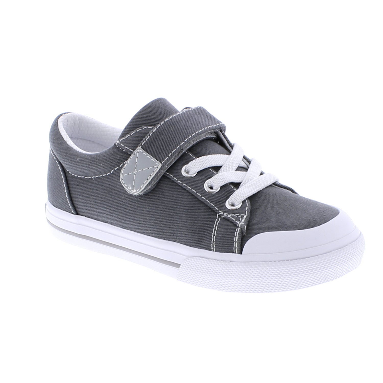 Jordan - Gray Velcro, Canvas