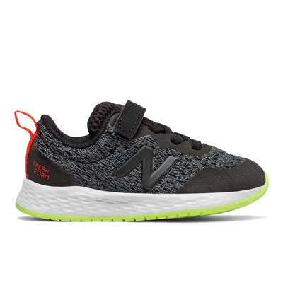 Fresh Foam Arishi - Black with Lemon Slush & Neo Flame by New Balance - Ponseti's Shoes