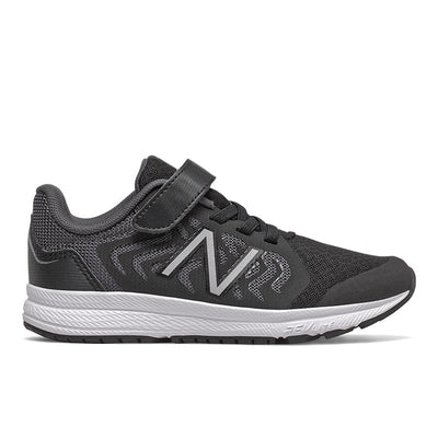 New Balance 519 - Boys Black / Magnet by New Balance - Ponseti's Shoes