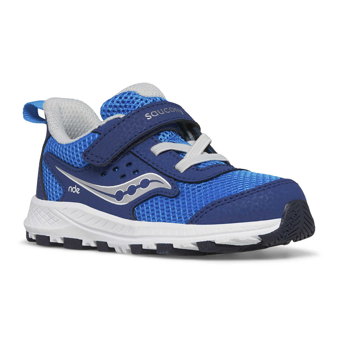 Saucony Ride JR – Blue/Silver (Little Kid)