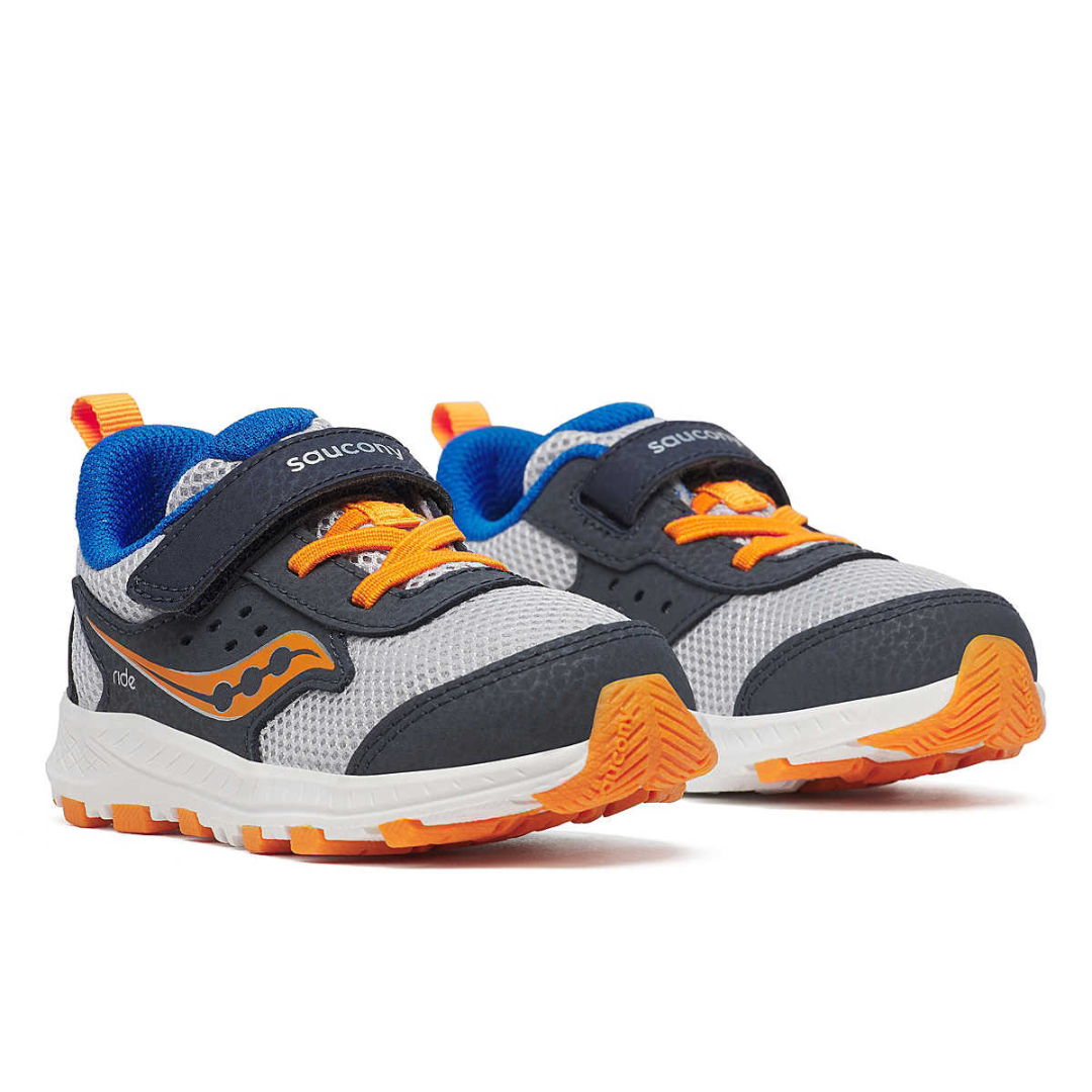 Saucony Ride JR – Navy Grey Peel (Little Kid)