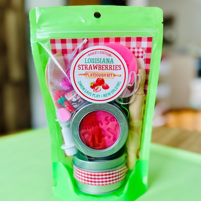 Simon Says Play – Baker’s Edition: Louisiana Strawberries Playdough Kit