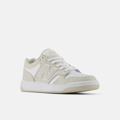 New Balance 480 Timberwolf/White Kids' Shoes