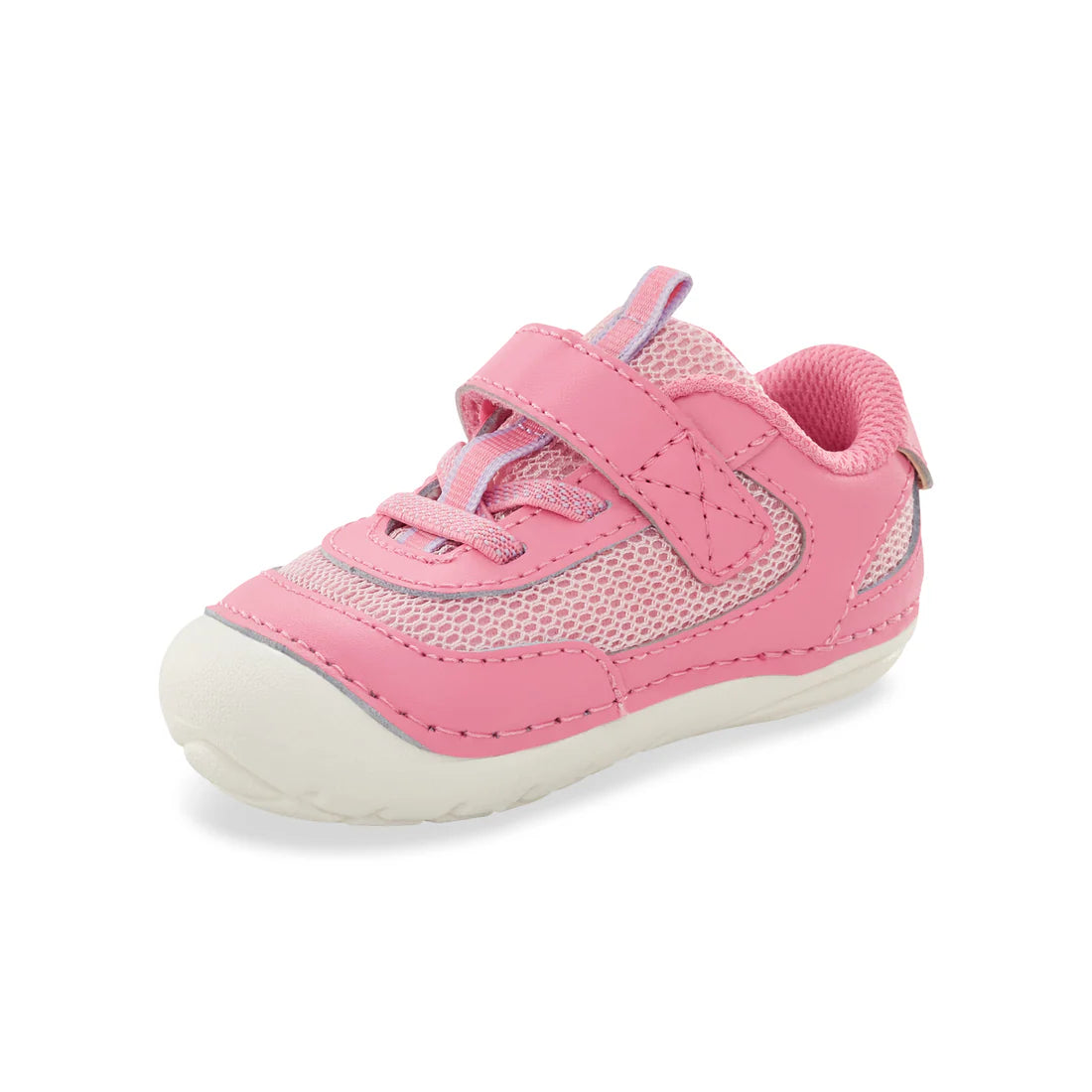 Stride Rite Apollo Pink Sneakers for Kids - Side View