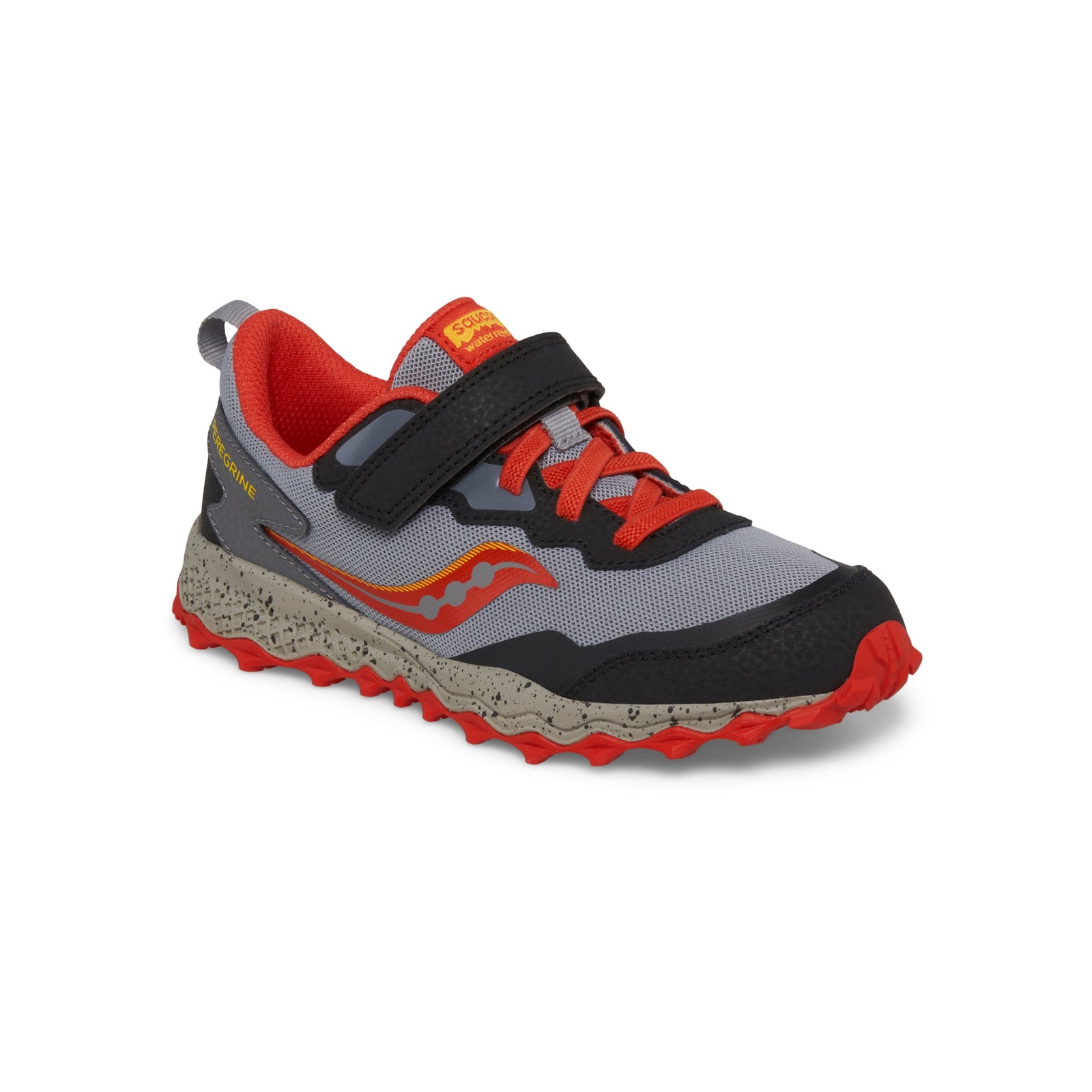 Saucony Peregrine KDZ A/C Shield – Grey/Red/Yellow