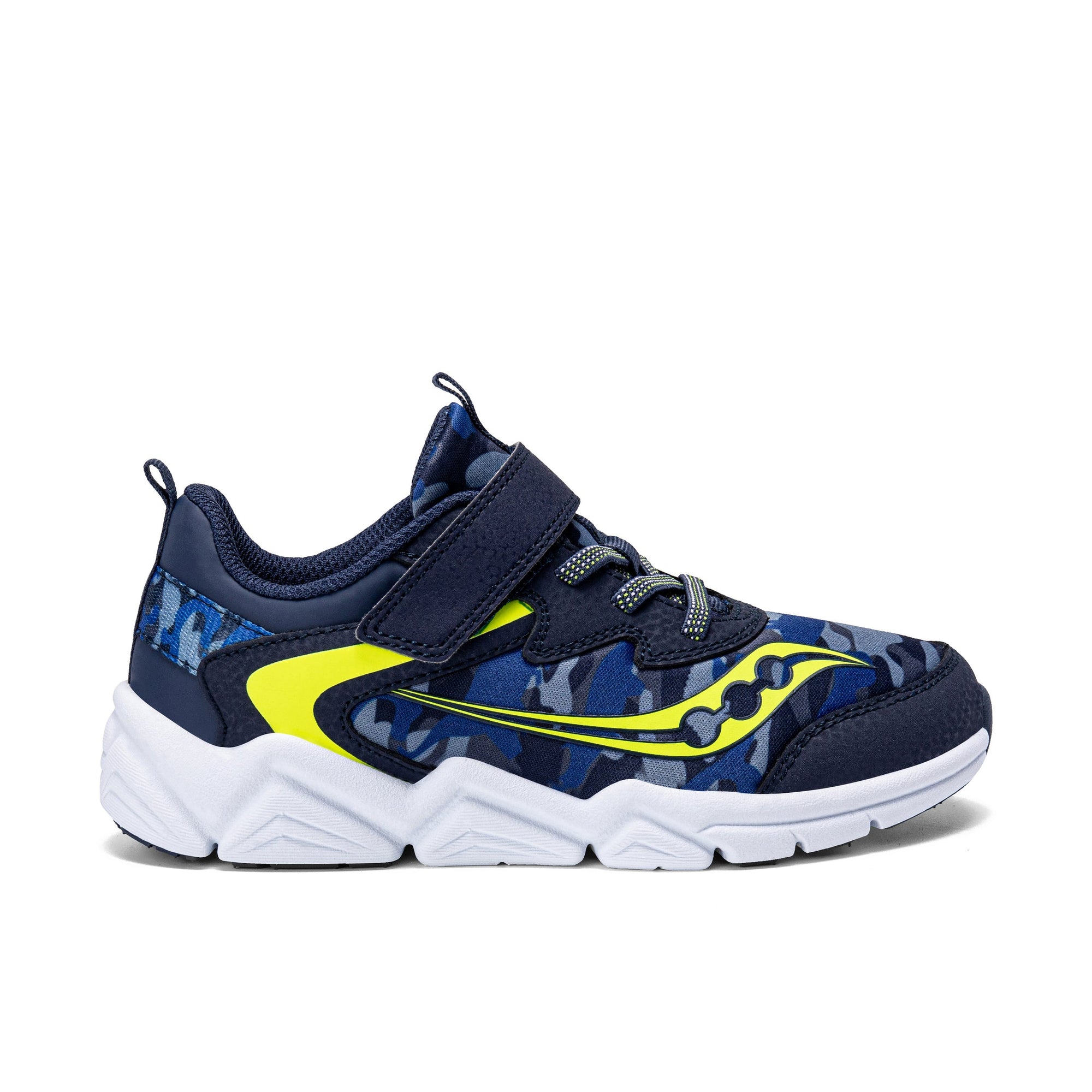 Saucony Flash LE – Navy/Lime - Ponseti's Shoes