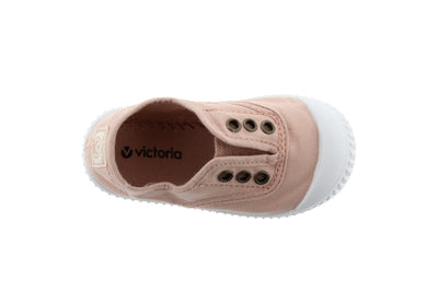 Victoria | Kids Canvas Slip-On Sneaker in Ballet | Final Sale