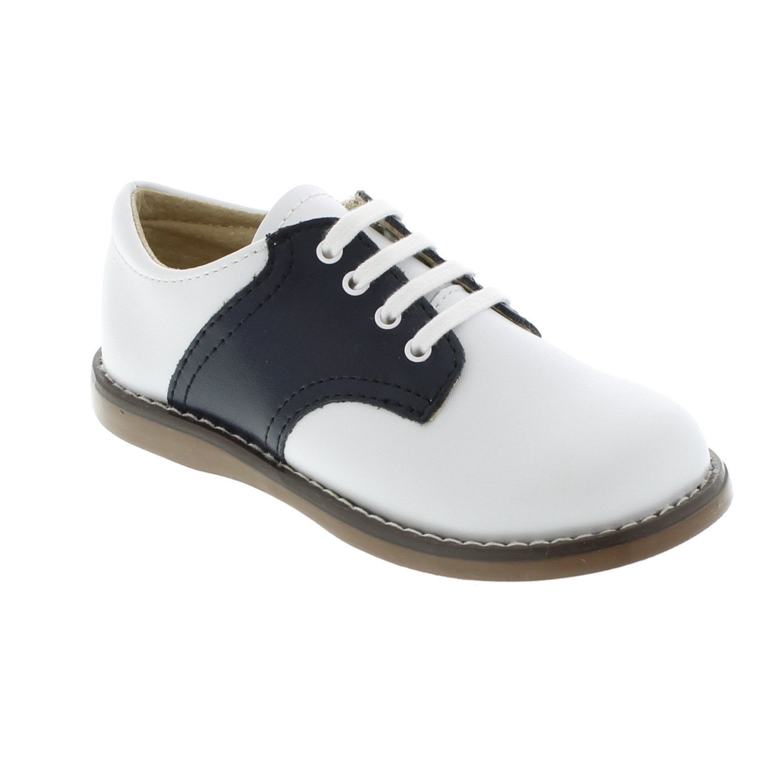 Cheer - White & Navy Saddle by Footmates - Ponseti's Shoes