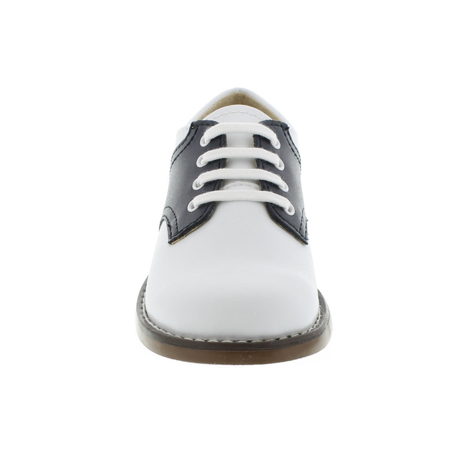 Cheer - White & Navy Saddle by Footmates - Ponseti's Shoes
