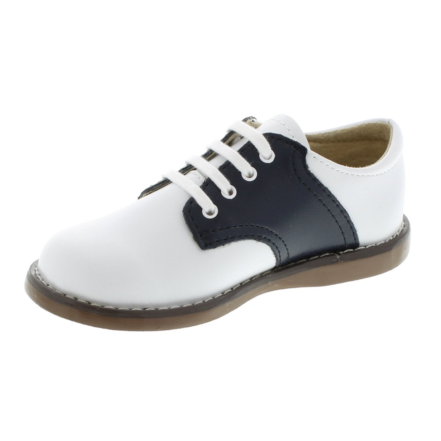 Cheer - White & Navy Saddle by Footmates - Ponseti's Shoes