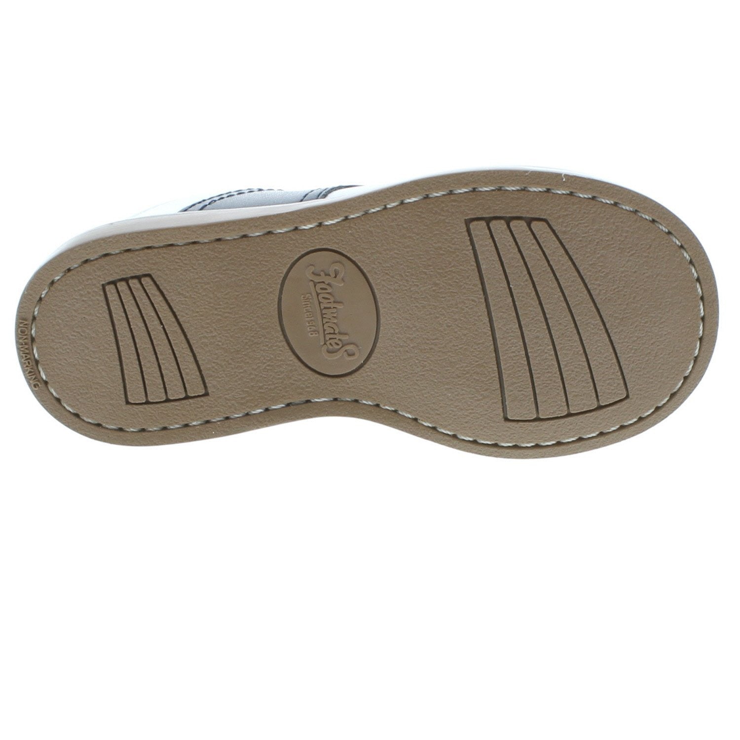 Cheer - White & Navy Saddle by Footmates - Ponseti's Shoes