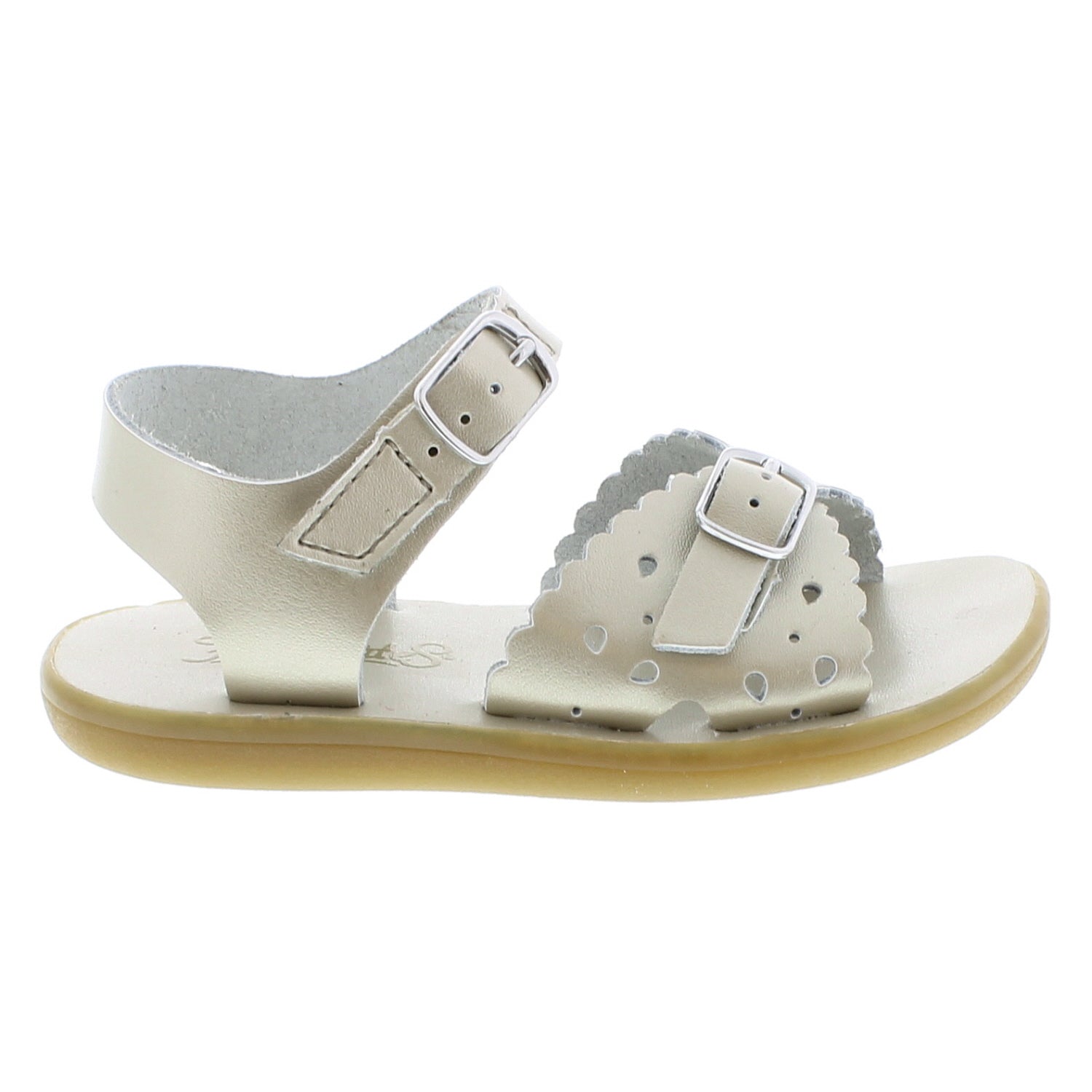 Eco-Ariel Velcro Soft Gold Sandal – Stylish, Comfortable & Durable Kids’ Sandal