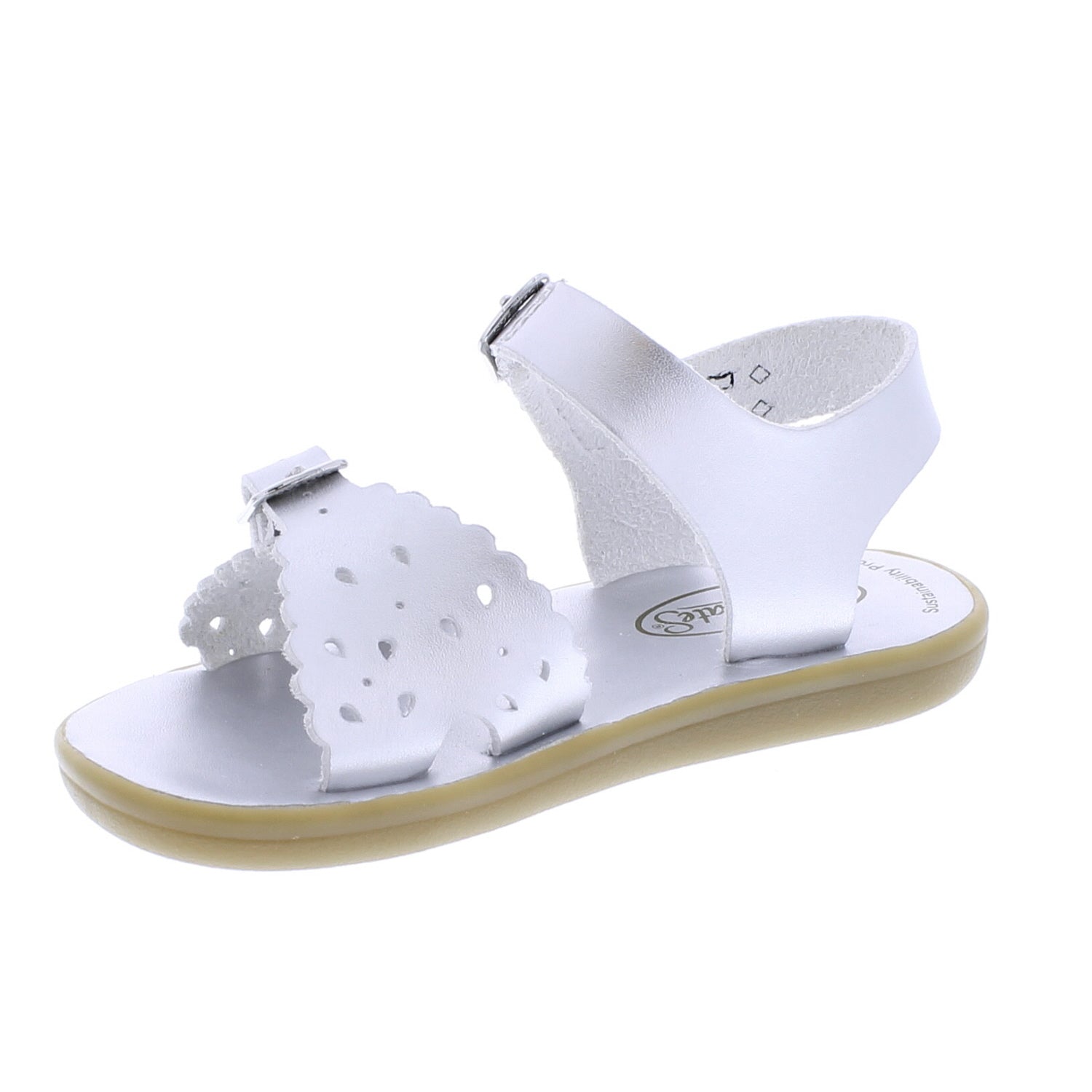 Eco-Ariel Velcro Silver Sandal – Stylish, Durable & Comfortable Summer Shoe for Kids
