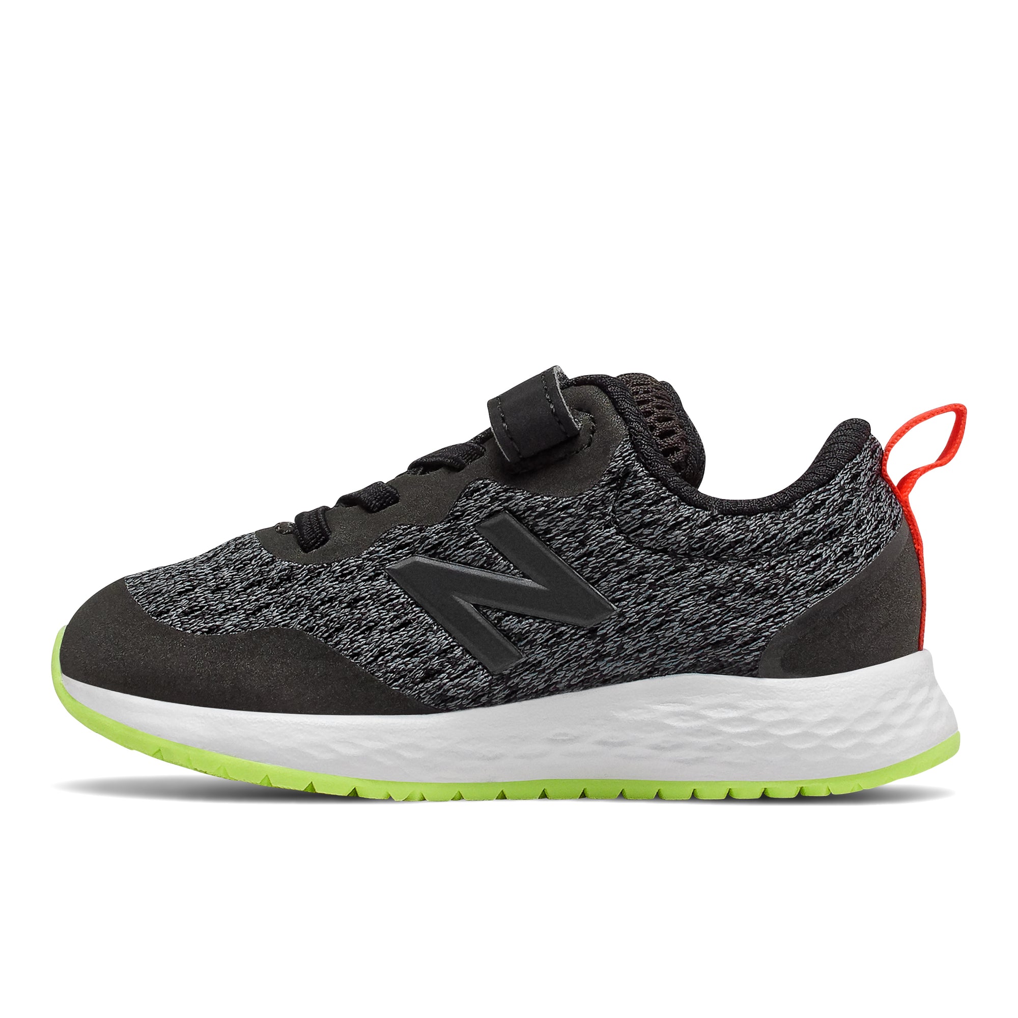 Fresh Foam Arishi - Black with Lemon Slush & Neo Flame by New Balance - Ponseti's Shoes