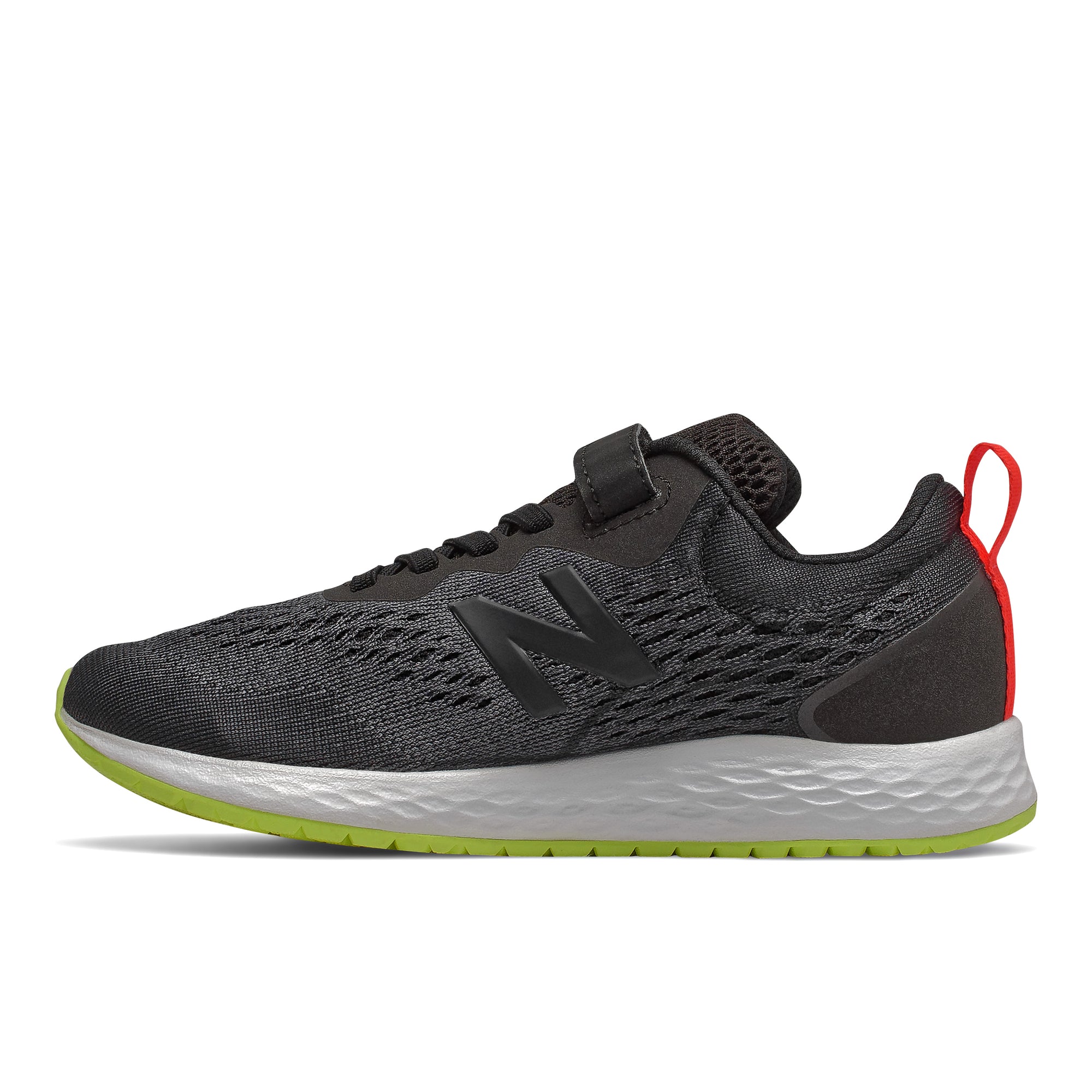 Fresh Foam Arishi - Black with Lemon Slush & Neo Flame by New Balance - Ponseti's Shoes