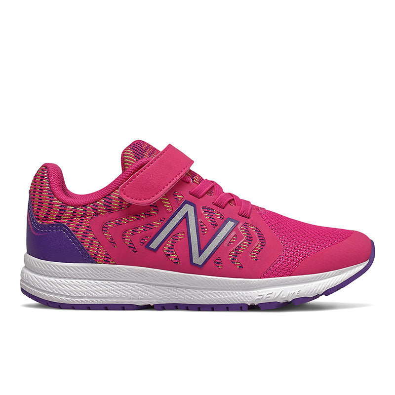 New Balance 519 - Girls Exuberant Pink / Prism Purple / Lemon Slush by New Balance - Ponseti's Shoes